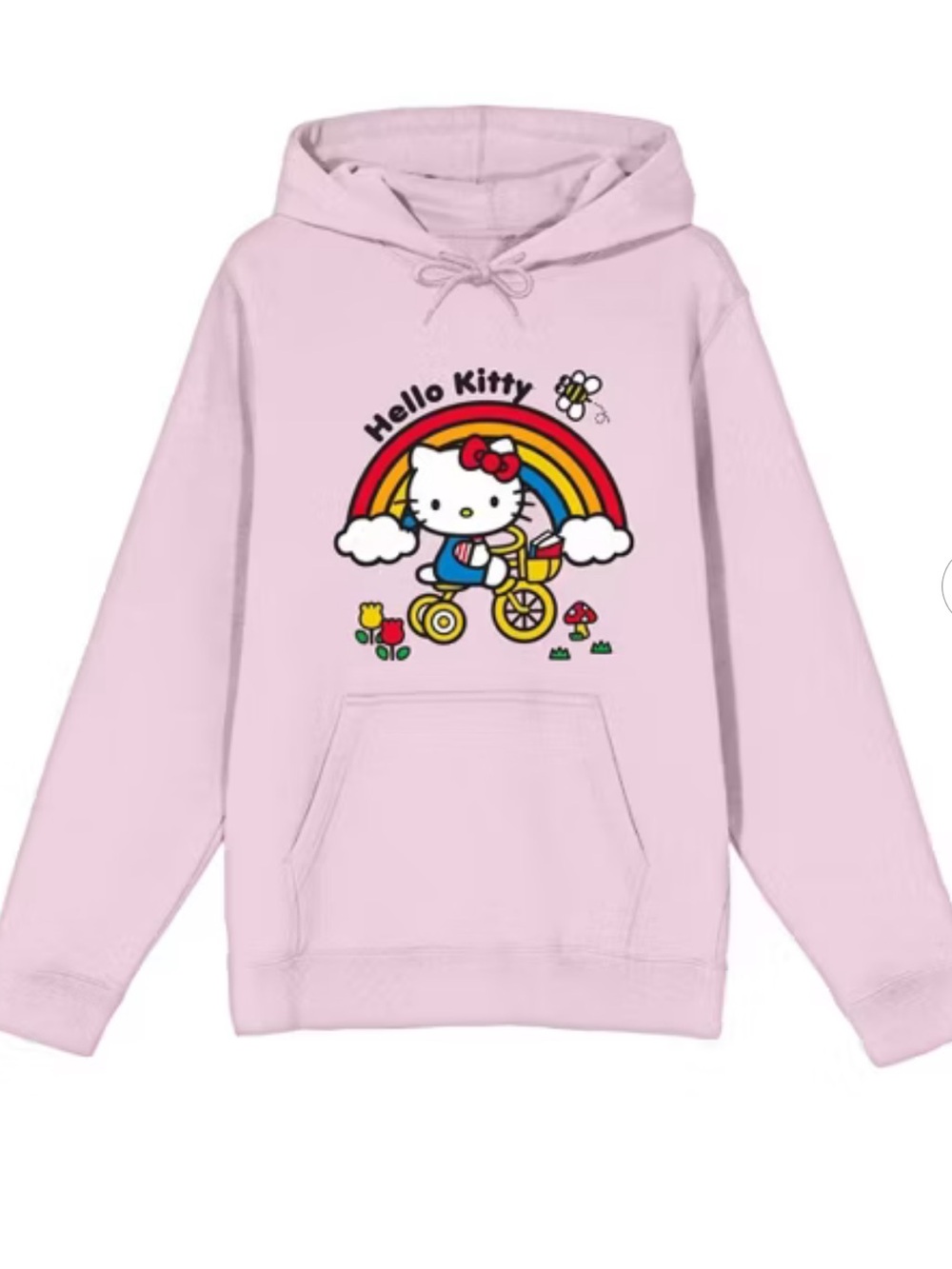 Hello Kitty Bicycle Ride Long Sleeve Cradle Pink Women's Sweatshirt